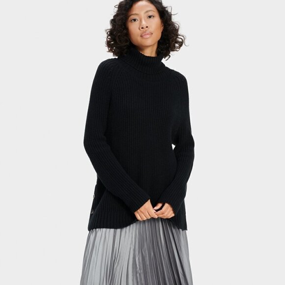 Ugg Selah Turtleneck Black Sweater - Picture 1 of 8